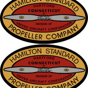 Hamilton Standard 1931-1939 Prop Propeller Decal (PAIR)