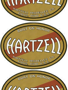 Hartzell Prop Decal Set of 3